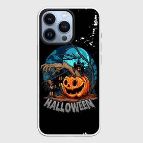 Чехол для iPhone 13 Pro с принтом Ужасная ночь в Кировске,  |  | halloween | арт | графика | мистика | паук | праздник | тыква | ужасы | хэллоуин
