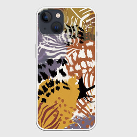 Чехол для iPhone 13 с принтом Зебра Пятнистая в Кировске,  |  | абстракция | африканский мотив | зебра | когти | тропики