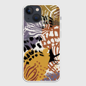 Чехол для iPhone 13 mini с принтом Зебра Пятнистая в Кировске,  |  | абстракция | африканский мотив | зебра | когти | тропики