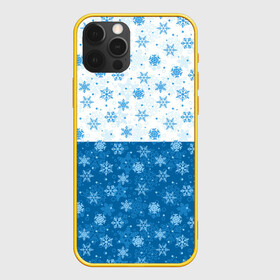 Чехол для iPhone 12 Pro с принтом Светло Тёмные Снежинки в Кировске, силикон | область печати: задняя сторона чехла, без боковых панелей | merry christmas | дед мороз | ёлка | зима | мороз | новый год | подарок | праздник | рождество | с новым годом | сантаклаус | снег | снеговик | снегурочка | снежинки | снежные узоры | узоры