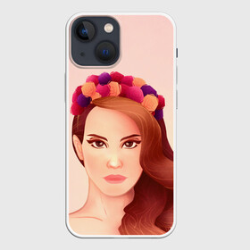 Чехол для iPhone 13 mini с принтом Painted Lana в Кировске,  |  | lana del ray | pop music | исполнитель | исполнительница | лана дел рэй | музыка | поп | попса