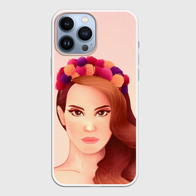 Чехол для iPhone 13 Pro Max с принтом Painted Lana в Кировске,  |  | Тематика изображения на принте: lana del ray | pop music | исполнитель | исполнительница | лана дел рэй | музыка | поп | попса