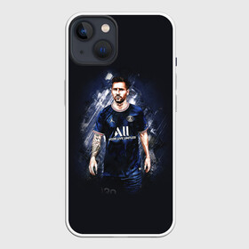 Чехол для iPhone 13 с принтом Lionel Messi Paris Saint Germain в Кировске,  |  | art | footballer | leo messi | lionel messi | messi | paris saint germain | psg | арт | лео месси | лионель месси | месси | пари сен жермен | псж | футболист