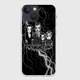 Чехол для iPhone 13 mini с принтом Addams family | Семейка Аддамс в Кировске,  |  | адамс | аддамс | гомес | гомэс | мультфильм | пагзли | пагсли | семейка адамс | семейка аддамс | уэнздэй
