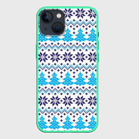 Чехол для iPhone 13 с принтом Сибирская зима 2022 в Кировске,  |  | елка | зима | россия | сибирь | снежинка