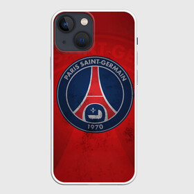 Чехол для iPhone 13 mini с принтом Paris Saint Germain в Кировске,  |  | Тематика изображения на принте: eiffel tower | emblem | football | football club | paris | paris saintgermain | psg | sports | пари сен жермен | париж | псж | спорт | футбол | футбольный клуб | эйфелева башня | эмблема