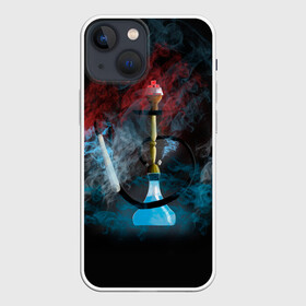 Чехол для iPhone 13 mini с принтом Калик в Кировске,  |  | буйство красок | дым | калик | кальян | смоук | черепа