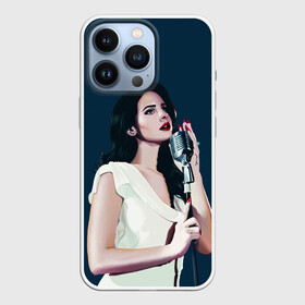 Чехол для iPhone 13 Pro с принтом Лана с микрофоном в Кировске,  |  | lana del ray | pop music | исполнитель | исполнительница | лана дел рэй | музыка | поп | попса