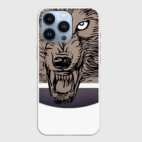 Чехол для iPhone 13 Pro с принтом Звериный оскал. Пасть волка в Кировске,  |  | брутальный | волк | дизайнерский | звериный оскал | мужской | пасть волка | подарок мужчине | принт | хищник