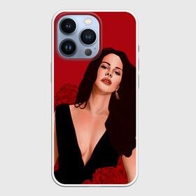 Чехол для iPhone 13 Pro с принтом Лана в розах в Кировске,  |  | lana del ray | pop music | исполнитель | исполнительница | лана дел рэй | музыка | поп | попса