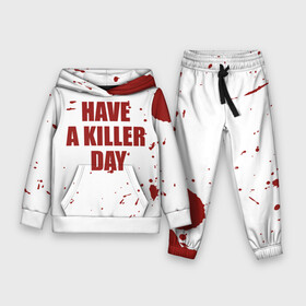Детский костюм 3D (с толстовкой) с принтом blood have a killer day Dexter в Кировске,  |  | blood | dexter | have a killer day | брызги крови | декстер | кровь | правосудие декстера | хэллоуин
