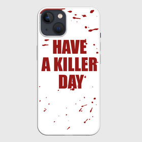 Чехол для iPhone 13 с принтом blood have a killer day Dexter в Кировске,  |  | blood | dexter | have a killer day | брызги крови | декстер | кровь | правосудие декстера | хэллоуин