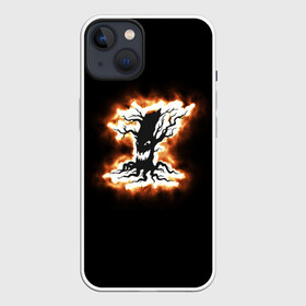 Чехол для iPhone 13 с принтом пламенное дерево в Кировске,  |  | ведьма | вечеринка | дерево | колдун | огонь | ужас | хэллоуин | шабаш
