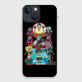 Чехол для iPhone 13 mini с принтом Кальмар на дне океана в Кировске,  |  | squid game | игра в кальмара | игра на выживание | сериал | сериалы