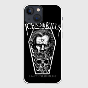 Чехол для iPhone 13 mini с принтом Ice Nine Kills,  I cant stop seeing red в Кировске,  |  | heavy metal | ice nine | ice nine kills | ink | группы | метал | музыка | рок