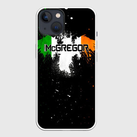 Чехол для iPhone 13 с принтом Ирландский орел Конор МакГрегор в Кировске,  |  | conor mcgregor | fighter | irish | m1 | martial | mixed | the notorious | ufc | ufs | wrestling | боевые | боец | борьба | единоборства | ирландский | искусства | конор макгрегор | м1 | мма | печально известный | смешанные | юфс