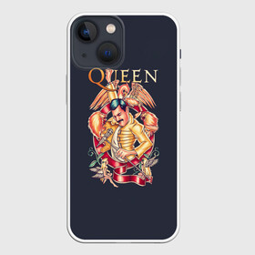 Чехол для iPhone 13 mini с принтом Queen   Фредди Меркьюри в Кировске,  |  | freddie mercury | queen | quen | глэм | квин | королева | куин | меркури | меркьюри | музыкант | мэркури | певец | песня | поп | рок группа | фаррух булсара | фредди | фреди | хард | хардрок