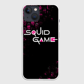 Чехол для iPhone 13 с принтом SQUID GAME | СТРАЖИ | LOGO в Кировске,  |  | 001 | 067 | 456 | netflix | squid game | игра | игра в кальмара | квадрат | круг | нетфликс | распорядитель | сериал | стражи | треугольник