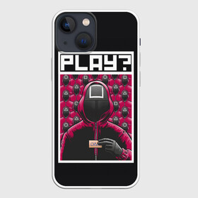 Чехол для iPhone 13 mini с принтом Поиграем в Кальмара в Кировске,  |  | squid game | игра в кальмара | игра на выживание | сериал | сериалы