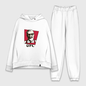 Женский костюм хлопок Oversize с принтом UFC  KFC в Кировске,  |  | kfc | mcgregor | ufc | бои без правил | бокс | борьба | прикол