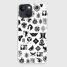 Чехол для iPhone 13 mini с принтом DESTINY 2 LOGO PATTERN   ДЕСТИНИ в Кировске,  |  | bungie | cayde 6 | cyd6 | destiny | destiny 2 | forsaken | gambit | hunter | titan | warlock | банги | варлок | габмит | дестини | дестини 2 | зур | кейд | кейд 6 | отвергнутые | охотник | титан | туз