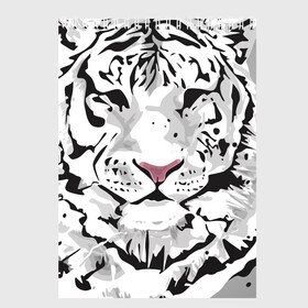 Скетчбук с принтом Белый снежный тигр в Кировске, 100% бумага
 | 48 листов, плотность листов — 100 г/м2, плотность картонной обложки — 250 г/м2. Листы скреплены сверху удобной пружинной спиралью | 2022 | art | beast | new year | predator | splashes and drops | white tiger | year of the tiger | белый тигр | брызги и капли | год тигра | зверь | искусство | новый год | хищник