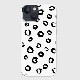 Чехол для iPhone 13 mini с принтом Леопардовый окрас в Кировске,  |  | дизайнерский | животные | леопард | паттерн | полный принт | тренд | фул
