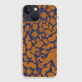 Чехол для iPhone 13 mini с принтом Морская гуашь в Кировске,  |  | гуашь | натюрморт | рыбы | топ | тренд