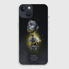 Чехол для iPhone 13 с принтом Дерись смолоду в Кировске,  |  | box | muhammad ali | sport | sports | sportsmen | бокс | легенда | мухаммад али | спорт | спортсмен