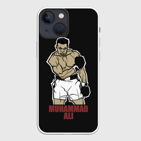 Чехол для iPhone 13 mini с принтом Мухаммед арт в Кировске,  |  | box | muhammad ali | sport | sports | sportsmen | бокс | легенда | мухаммад али | мухаммед али | спорт | спортсмен