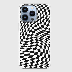 Чехол для iPhone 13 Pro с принтом Черно белая клетка | Black and white squares в Кировске,  |  | free | minimalist | minimum | арт | бежевый | белый | буквы | вебер | горы | девушка | дизайн | женское | живопись | кружки | линии | минимализм | море | пейзаж | природа | редбаббл | стикеры | футболки | цветок