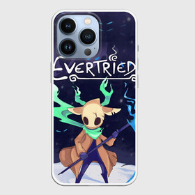 Чехол для iPhone 13 Pro с принтом EVERTRIED ГЛАВНЫЙ ГЕРОЙ, в Кировске,  |  | evertried | fantasy | game | indie | roguelike | башня | вечный путь | игра | инди | маяк | рогалик | роуг лайк | фентези