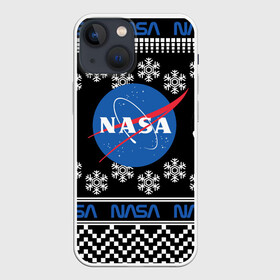 Чехол для iPhone 13 mini с принтом НАСА (НОВЫЙ ГОД) в Кировске,  |  | nasa | space | астрология | звезды | космонавт | космос | луна | наса | планета