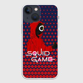 Чехол для iPhone 13 mini с принтом Сериал   Игра в кальмара cool в Кировске,  |  | among us | squid game | выживание | игра в кальмара | кальмар | корейский | корея | хван чжун хо | чо сан