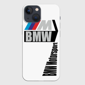Чехол для iPhone 13 mini с принтом BMW  Motorsport в Кировске,  |  | bmw | автоспорт | бмв | логотипы | надписи | немецкая классика | немецкие машины