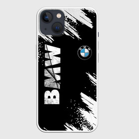 Чехол для iPhone 13 с принтом BMW GRUNGE | БМВ ГРАНЖ в Кировске,  |  | bmw | grunge | авто | автомобиль | бмв | гранж | краска | лого | логотип | марка | машина | модель | потертости