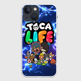 Чехол для iPhone 13 mini с принтом TOCA BOCA WORLD   МОЛНИИ   FLASH NEON в Кировске,  |  | digital toys | gamer | games | helicopter taxi | pets | toca boca | toca hair salon | toca kitchen | toca life | toca life city | toca life worl | toca tea party | video games | игры