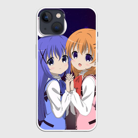 Чехол для iPhone 13 с принтом Gochuumon wa Usagi Desu ka | Cocoa, Chino  Tippi в Кировске,  |  | anime | chino kafuu | gochuumon wa usagi desu ka | hot cocoa | аниме | заказывали кролика | кокоа хото | чино кафу