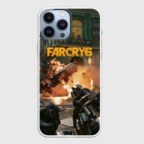 Чехол для iPhone 13 Pro Max с принтом Far Cry 6 gameplay art в Кировске,  |  | Тематика изображения на принте: art | cry | dani | far | game | rojas | shooter | ubisoft | арт | дани | пулемет | рохас | фаркрай | шутер | экшн