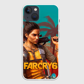 Чехол для iPhone 13 с принтом Far Cry Dani Rojas в Кировске,  |  | art | cry | dani | far | game | gun | rojas | shooter | арт | дани | закат | край | машина | оружие | пальмы | рохас | фар | шутер