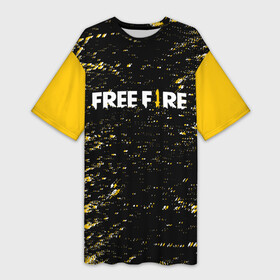 Платье-футболка 3D с принтом Garena Free Fire  День Booyah. в Кировске,  |  | free fire | free fire battlegrounds | garena | garena free fire | гарена | игра | фри фаер | шутер