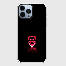 Чехол для iPhone 13 Pro Max с принтом Плавленное сердце в Кировске,  |  | Тематика изображения на принте: люблю | люблю тебя | любовь | неоновое сердце | розовое сердечко | розовое сердце | сердце | я тебя люблю