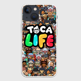 Чехол для iPhone 13 mini с принтом Toca Boca game | Тока бока в Кировске,  |  | toca boca | детская игра | игра | лого | логотип | персонажи | прикоснуться ко рту | тока бока