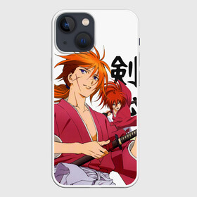 Чехол для iPhone 13 mini с принтом Бродяга Кенсин    Химура в Кировске,  |  | rk | ruroken | rurouni kenshin | samurai x | аниме | бродяга кэнсин | манга | самурай икс | химура