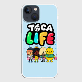 Чехол для iPhone 13 mini с принтом Toca Boca | Тока бока праздник в Кировске,  |  | toca boca | детская игра | игра | лого | логотип | персонажи | прикоснуться ко рту | тока бока