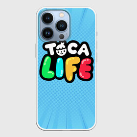 Чехол для iPhone 13 Pro с принтом Toca Boca logo | Тока Бока логотип в Кировске,  |  | toca boca | детская игра | игра | лого | логотип | персонажи | прикоснуться ко рту | тока бока