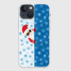 Чехол для iPhone 13 mini с принтом С Новым Годом (дед мороз) в Кировске,  |  | christmas | merry christmas | santa claus | дед мороз | ёлка | зима | мороз | новый год | подарок | праздник | рождество | с новым годом | санта клаус | снегурочка | снежинки