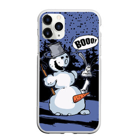 Чехол для iPhone 11 Pro матовый с принтом Снеговик на Хэллоуин в Кировске, Силикон |  | broom | bucket | carrot | fir forest | frightened hare | halloween | new year | night | scary | snow | snowman | ведро | еловый лес | испуганный заяц | метла | морковка | новый год | ночь | снег | снеговик | страшный | хэллоуин