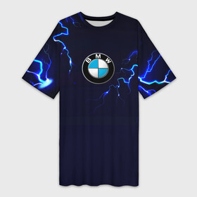 Платье-футболка 3D с принтом BMW разряд молнии. в Кировске,  |  | bmw | bmw performance | m | motorsport | performance | бмв | моторспорт