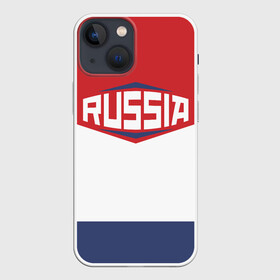 Чехол для iPhone 13 mini с принтом Russia в Кировске,  |  | background | russia | russian national team | россия | сборная россии | фон